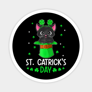 St Patricks Day Cats Saint Pattys Women Men Kids Magnet